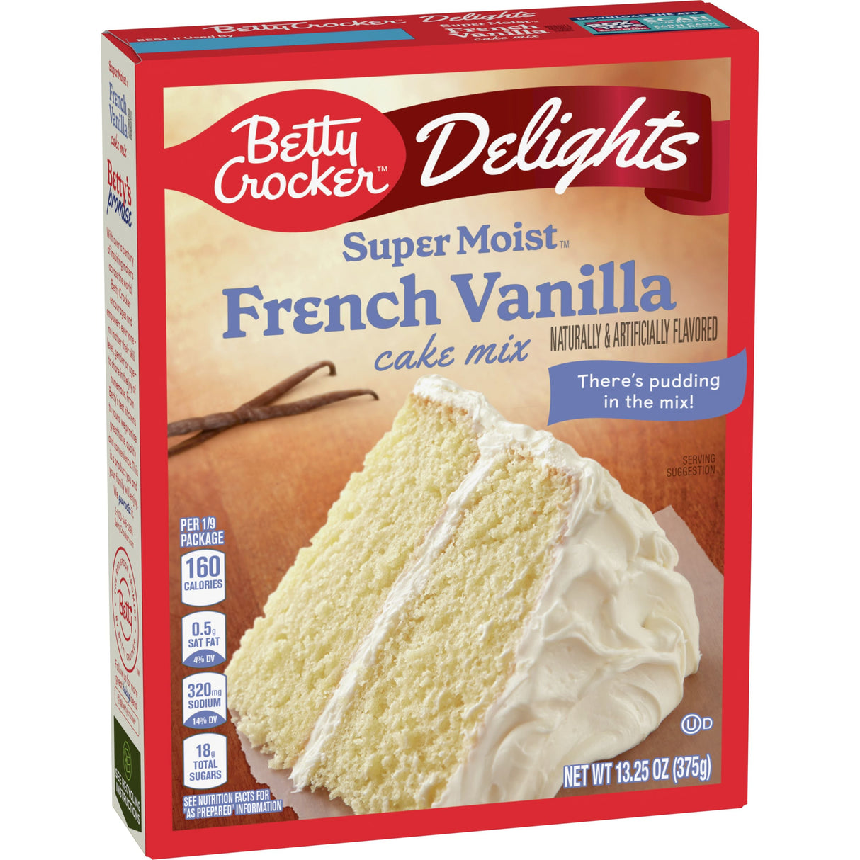 Betty Crocker French Vanilla Cake Mix 13.25 Oz (Case of 12)