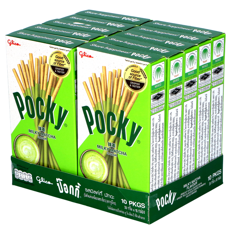 Glico Pocky Matcha Green Tea 39G (Case of 10)