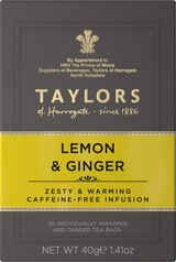 Taylors of Harrogate Lemon & Ginger - 20 Teabags 40G