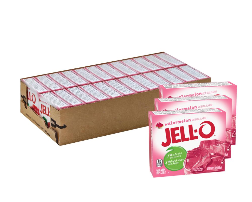 Jell-O Watermelon Gelatin 3oz (Case of 12)