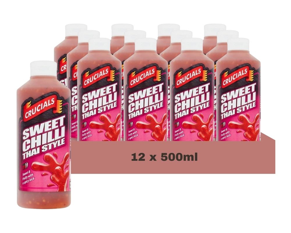 Crucials Thai Sweet Chilli Squeezy Sauce 500Ml (Case of 12)