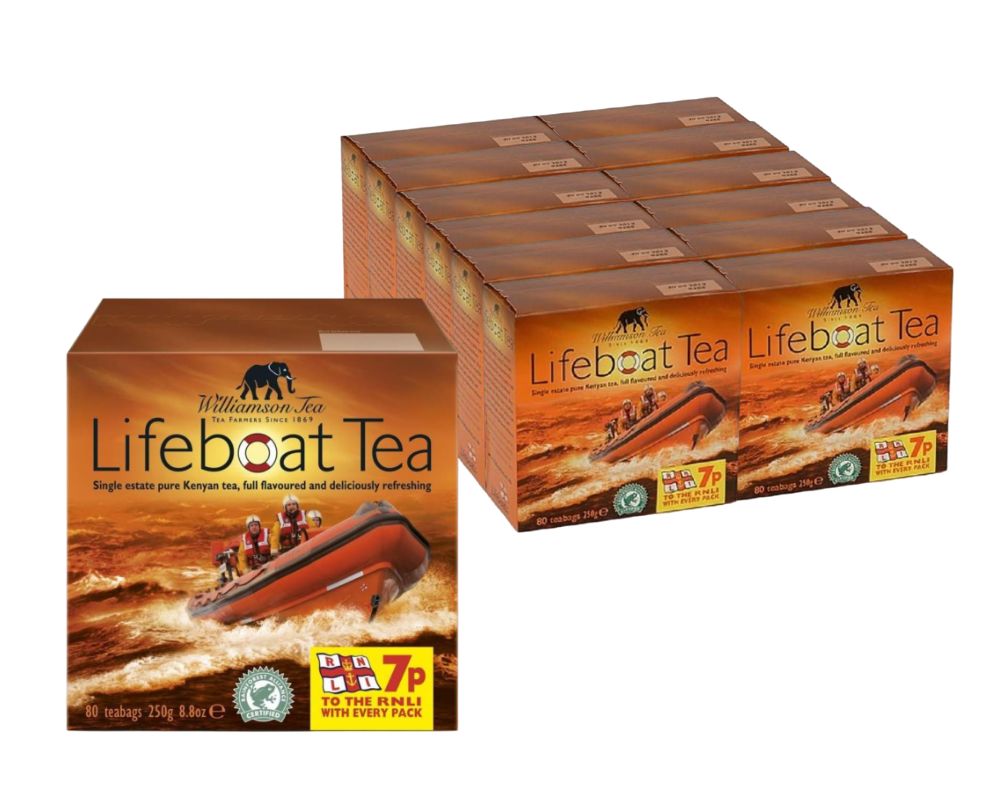 Williamson Tea Lifeboat Tea 80 Teabags (Case of 12)