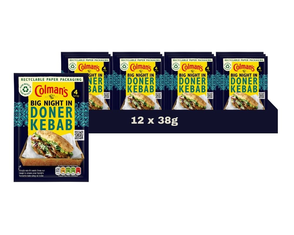 Colmans Doner Kebab Big Night Seasoning Mix 38G (Case of 12)