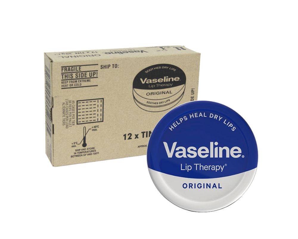 Vaseline Lip Therapy Tin Original 20G (Case of 12)