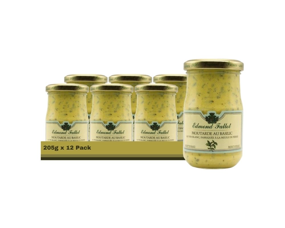 Fallot Dijon Mustard With Basil 205G (Case of 12)