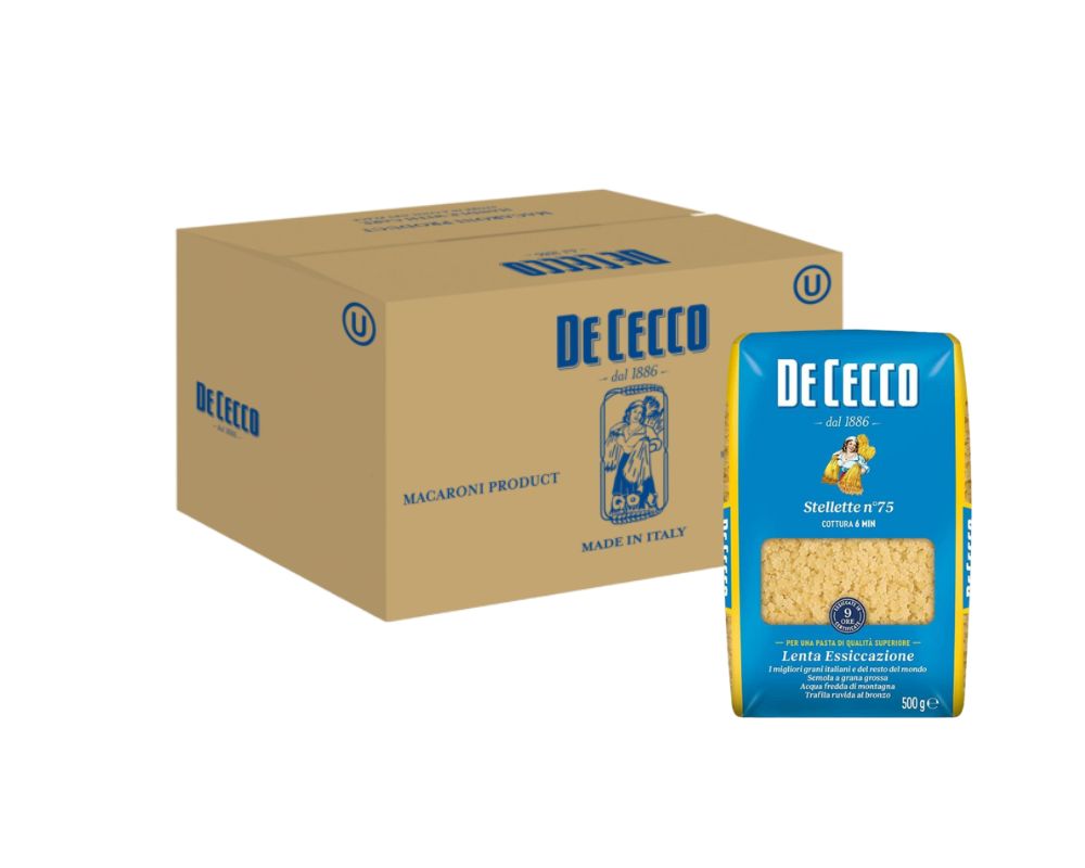 De Cecco Stellette Pasta N75 500G (Case of 24)