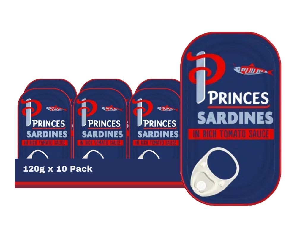 Princes Sardines In A Rich Tomato Sauce Tin 120G (Case of 10)