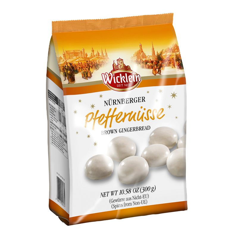 Wicklein Pfeffernusse Sugar Candy Coated German Cookies 300G