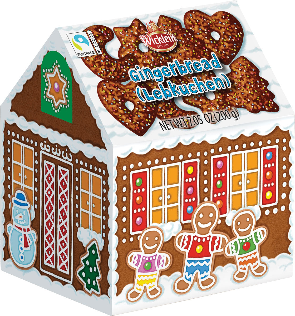 Wicklein Winterhouse with Chocolate Lebkuchen Gift Box 200G