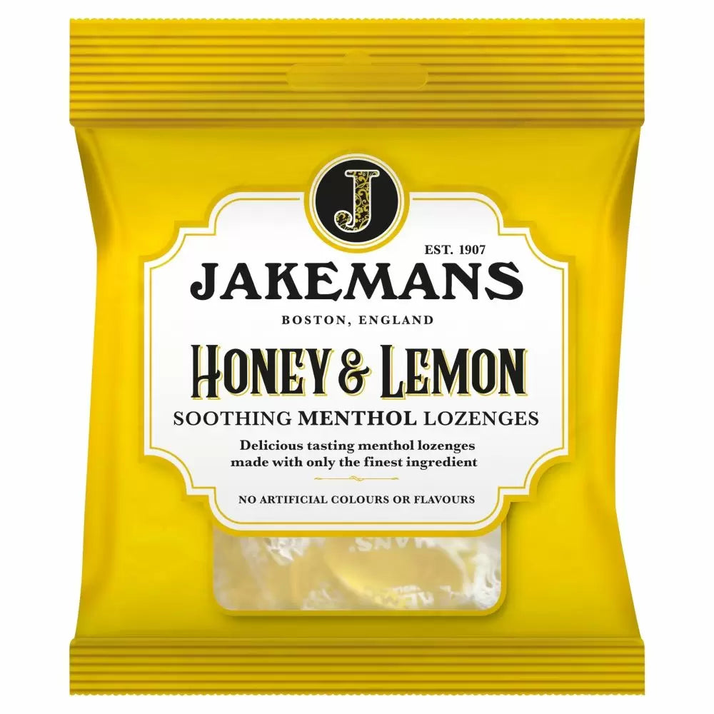 Jakemans Lozenges Honey & Lemon 73G (Case of 12)