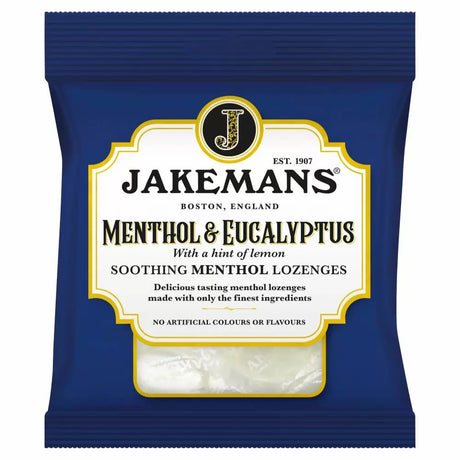 Jakemans Lozenges Menthol & Eucalyptus 73G (Case of 12)