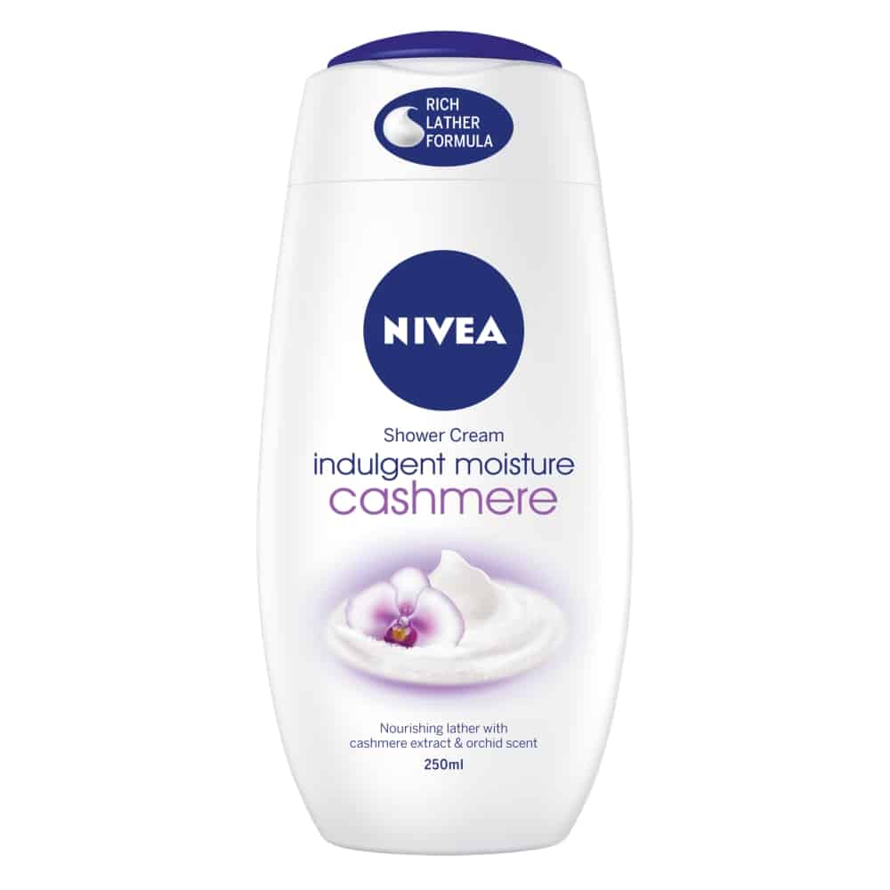 Nivea Shower Cream Cashmere&Cotton Seed 250ML (Case of 6)