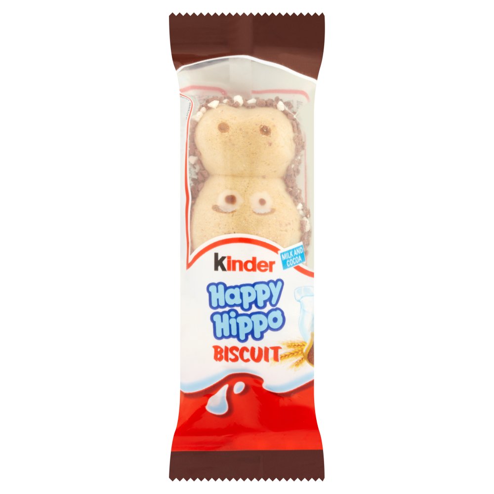 Kinder Happy Hippo Chocolate Biscuit Single Bar 20.7G (Case 28)