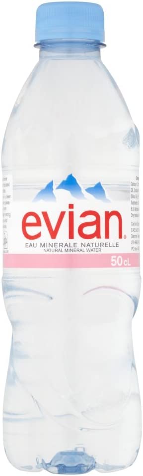 Evian Natural Mineral Water 500ML (Case of 24)