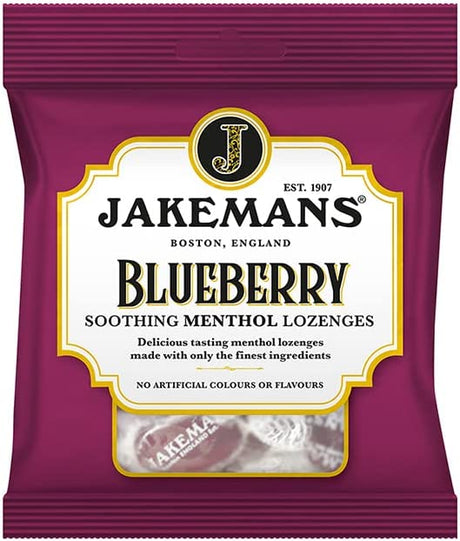 Jakemans Lozenges Blueberry 73G (Case of 12)