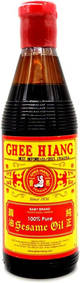 Ghee Hiang Pure Sesame Oil 300ML (Case of 12)