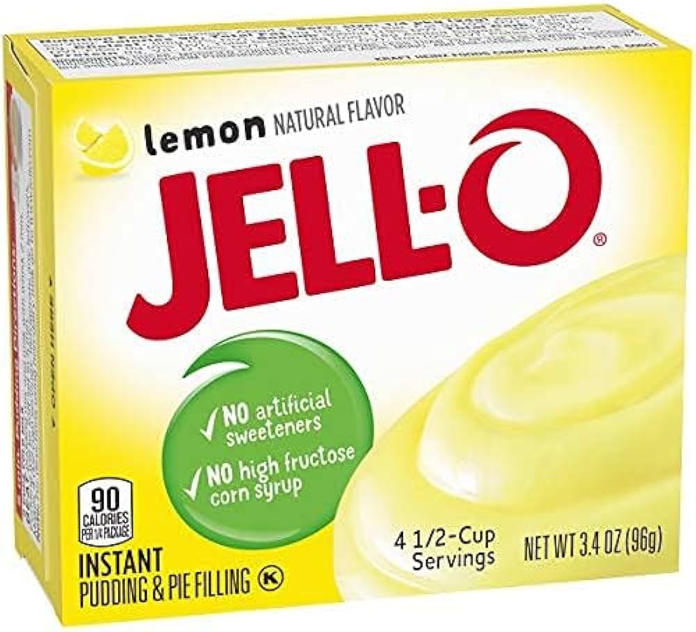 Jell-O Lemon Pudding Instant Mix 96G