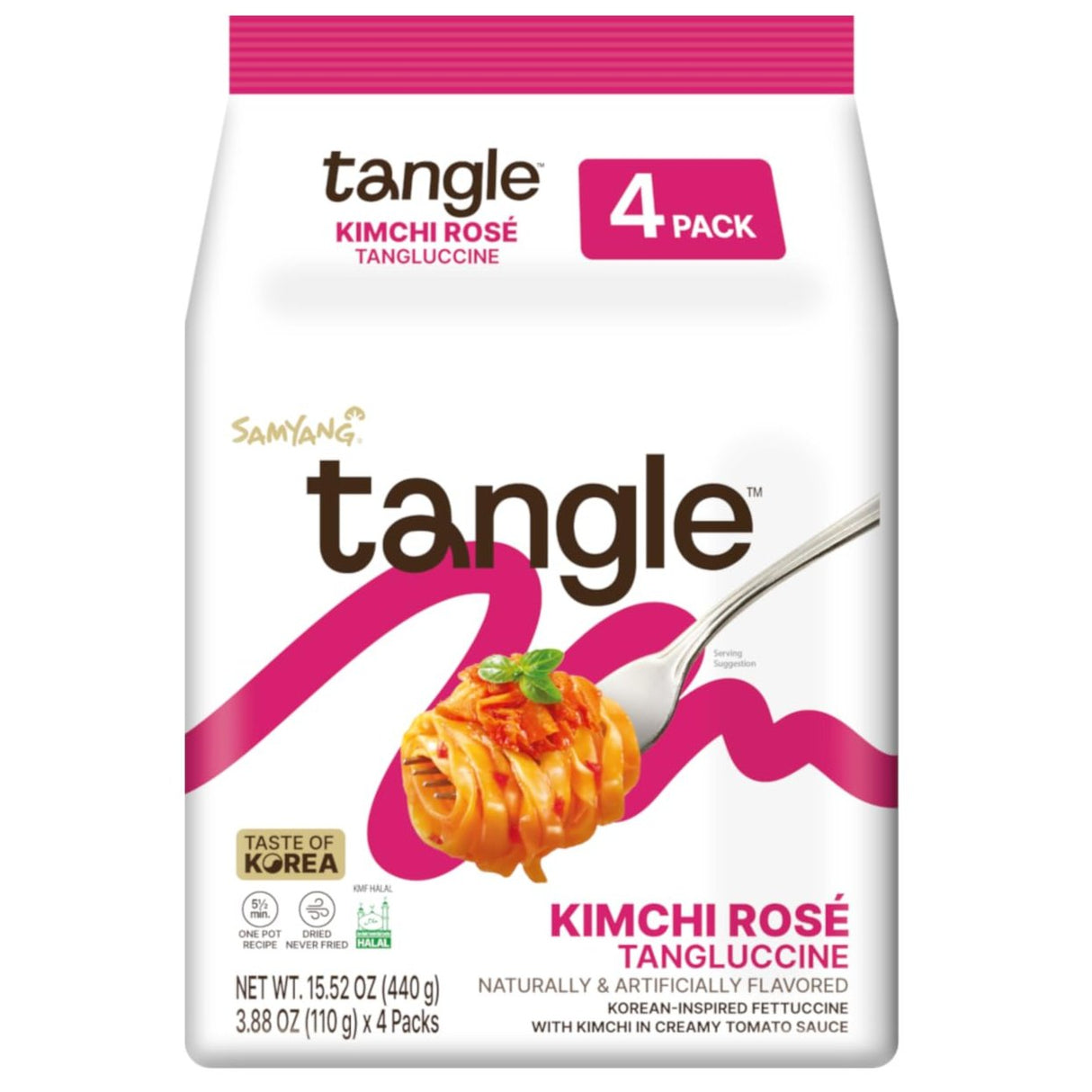 Samyang Tangle Kimchi Rose Pasta (110g x 4) Multipack