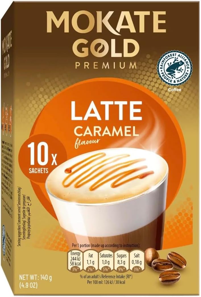 Mokate Gold Premium Caramel Latte 10x14G (Case of 12)