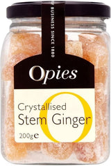 Opies Crystallised Stem Ginger 200G (Case of 6)