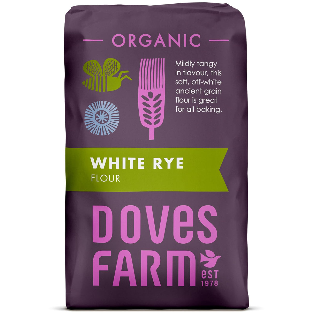 Doves Farm Organic White Rye Flour 1KG