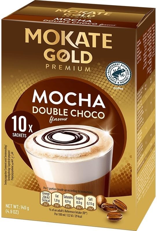 Mokate Gold Premium Mocha Double Choco 10X14G (Case of 12)