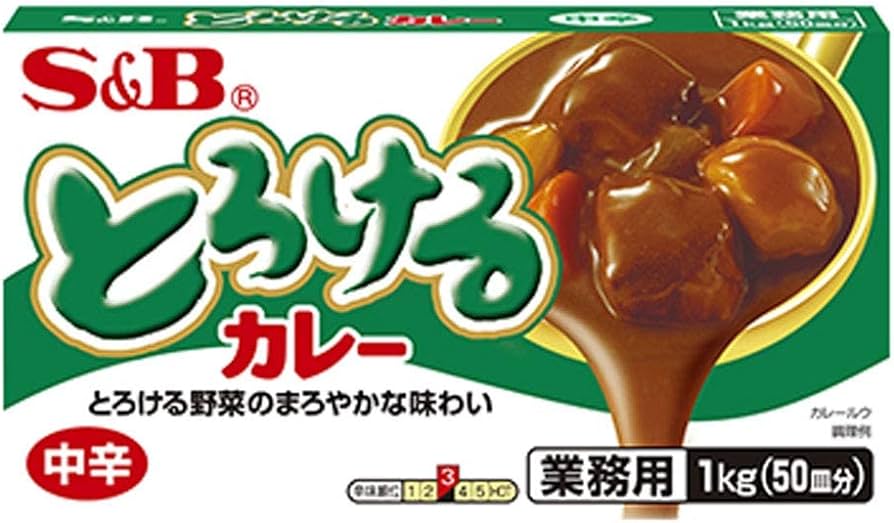 S&B Torokeru Curry Medium Hot 1KG