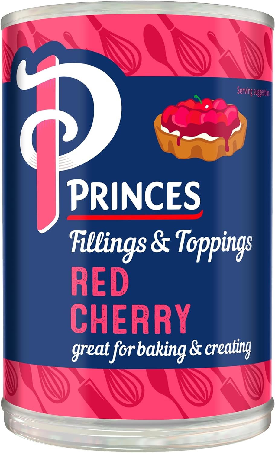 Princes Red Cherry Fruit Filling Tin 410G