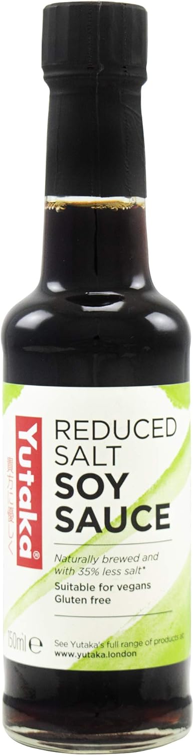 Yutaka Reduced Salt Gluten Free Soy Sauce 150ml **Expiry Sep 2024**