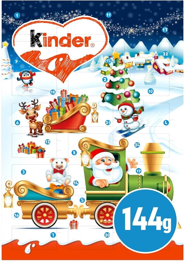 Kinder Advent Calendar 144G (Case of 18)