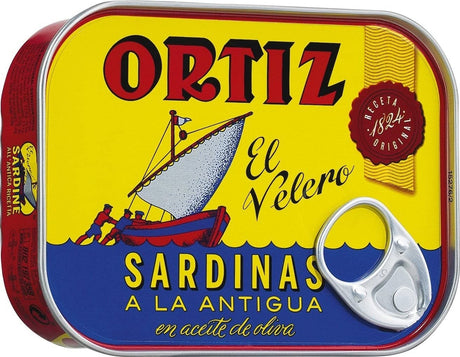 Ortiz Sardines A La Antigua In Olive Oil Tin 140G (Case of 20)