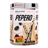 Lotte Pepero White Cookie 128G (Case of 9)