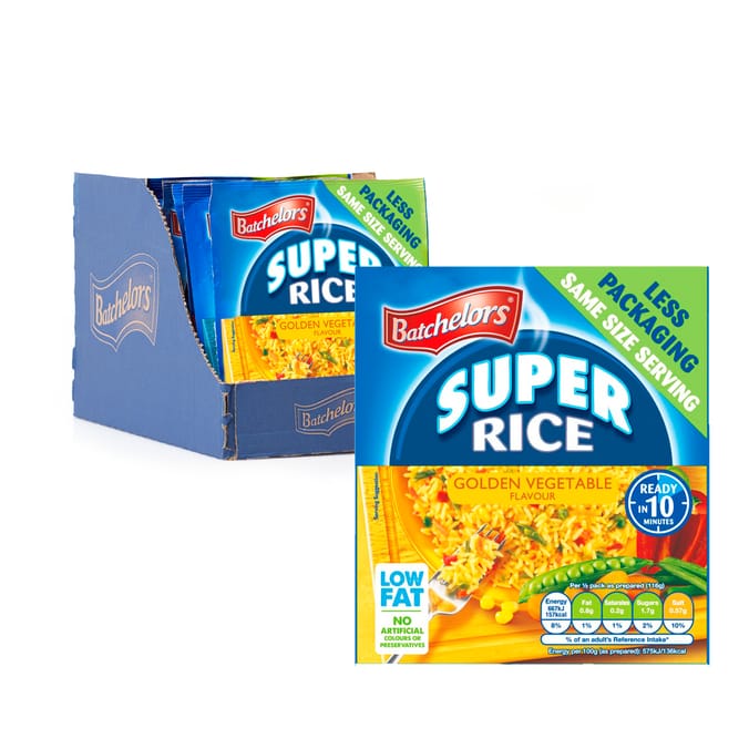 Batchelors Super Rice Golden Vegetable Flavour 90G (Case of 11)