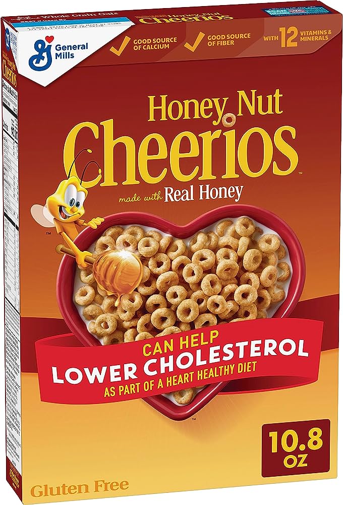 General Mills Honey Nut Cheerios Cereal 10.8 Oz (Case of 12)