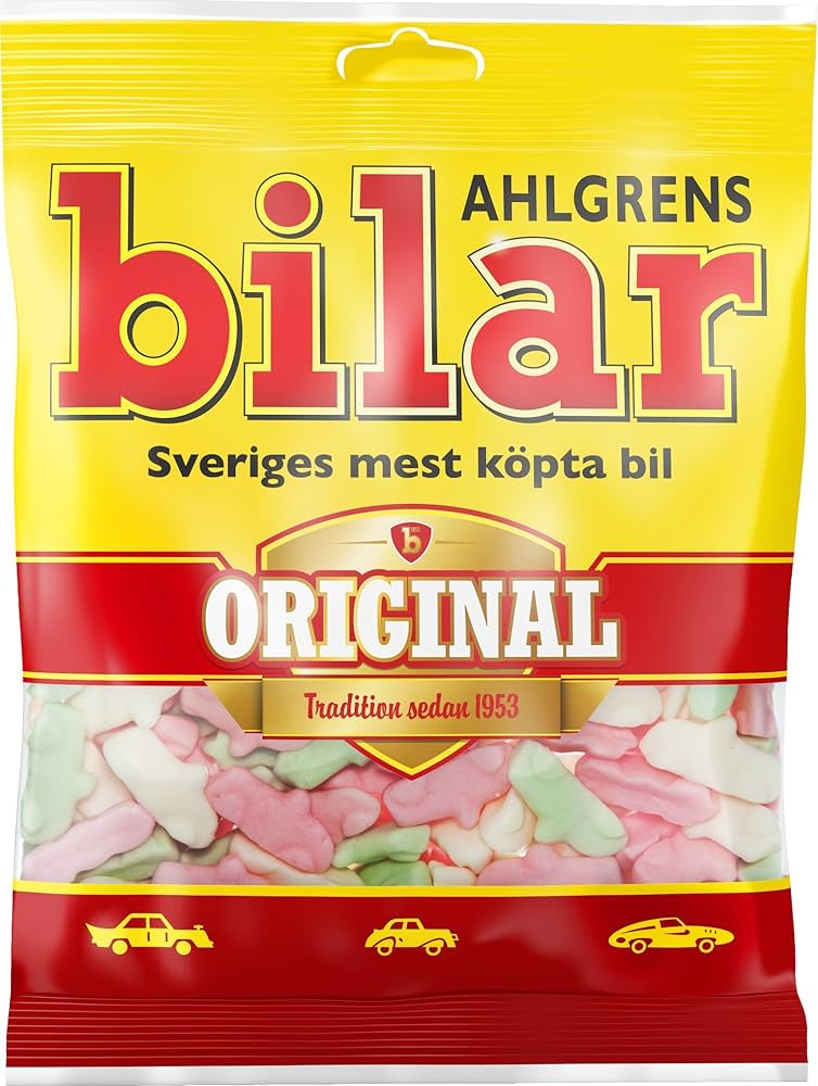 Ahlgrens Bilar Original Fruity Marshmallow Sweets 125G