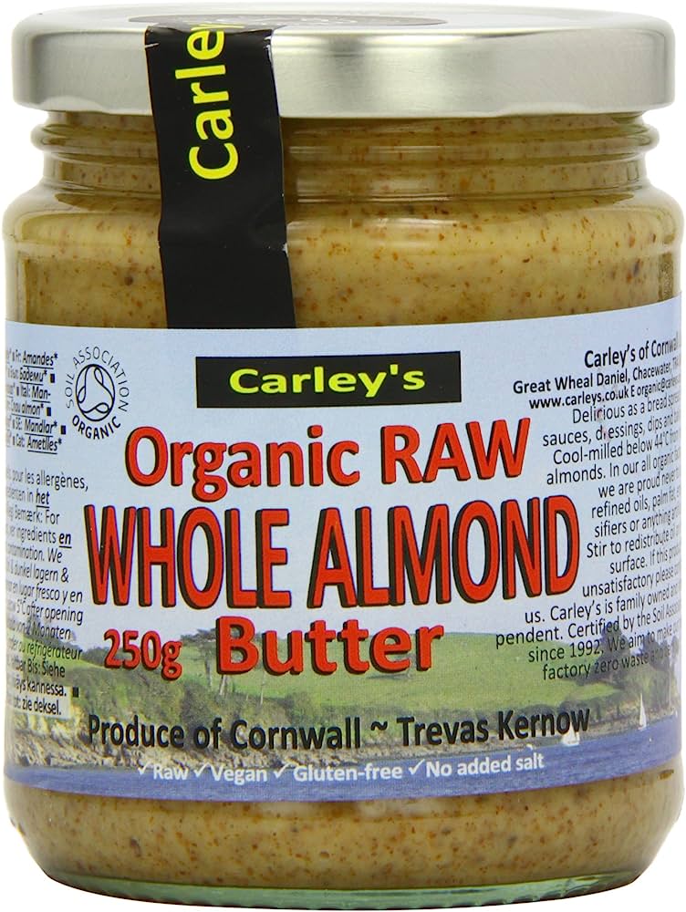 Carley's Raw Whole Almond Butter 250G (Case of 6)