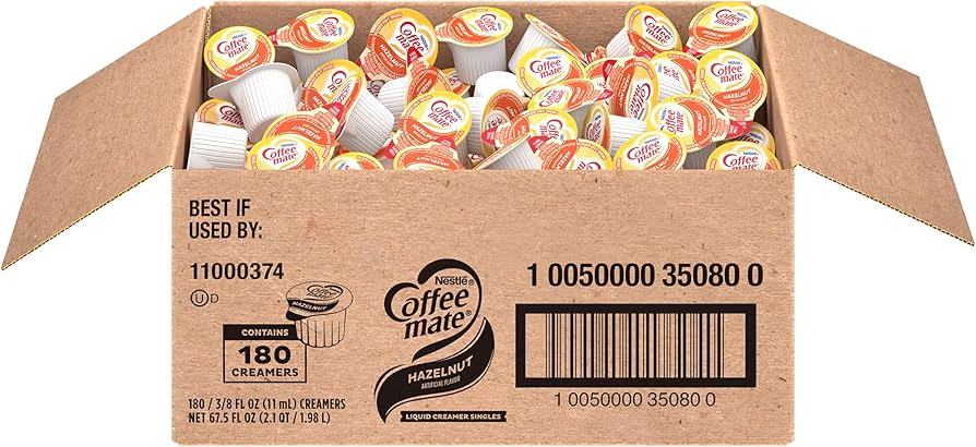 Coffee-Mate Liquid Hazelnut Creamer 180s (0.375oz)