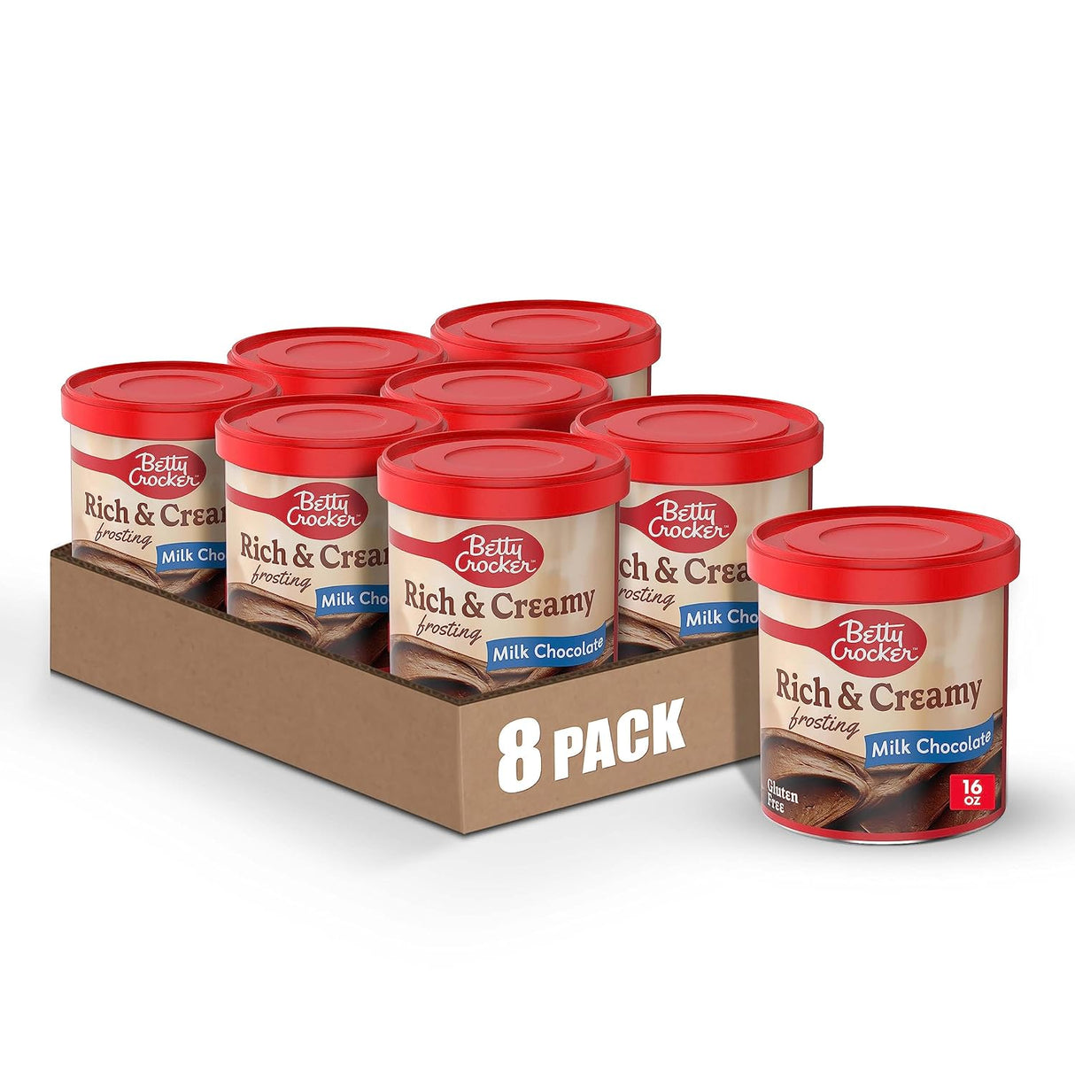 Betty Crocker Frosting Rich & Creamy Chocolate 16Oz (Case of 8)