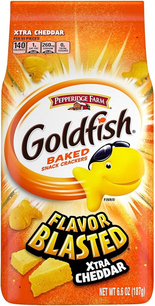 Goldfish Crackers - Flavor Blasted Xtra Cheddar 6.6oz (187g)