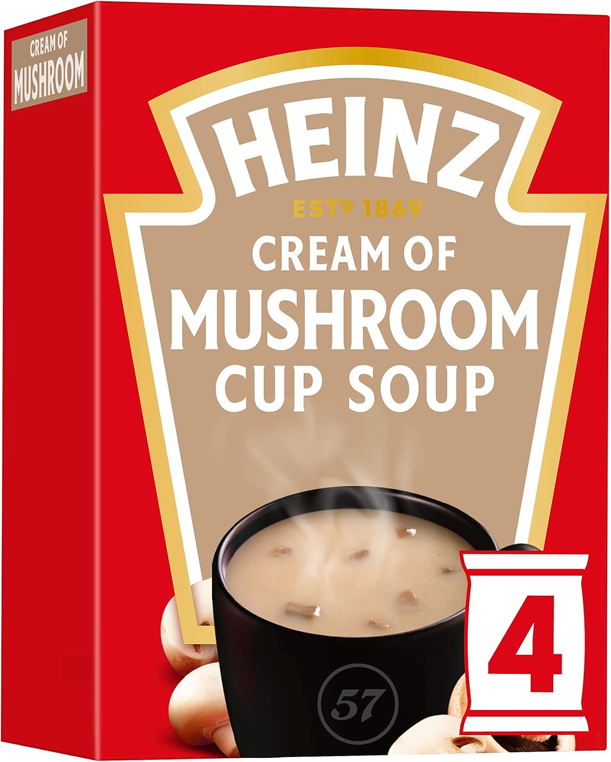 Heinz Cup Soup Mushroom 4x17.5g