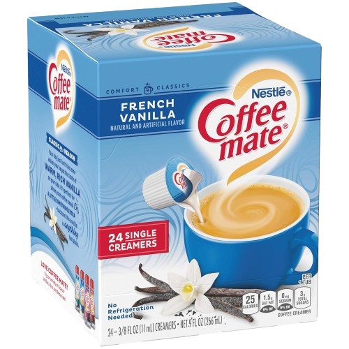 Coffee-Mate French Vanilla Single Serve Creamer 24s (Case of 4)