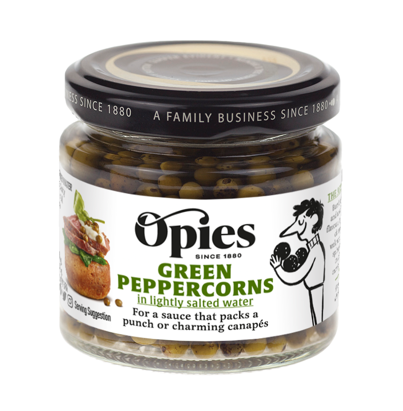 Opies Green Peppercorns In Brine 115G