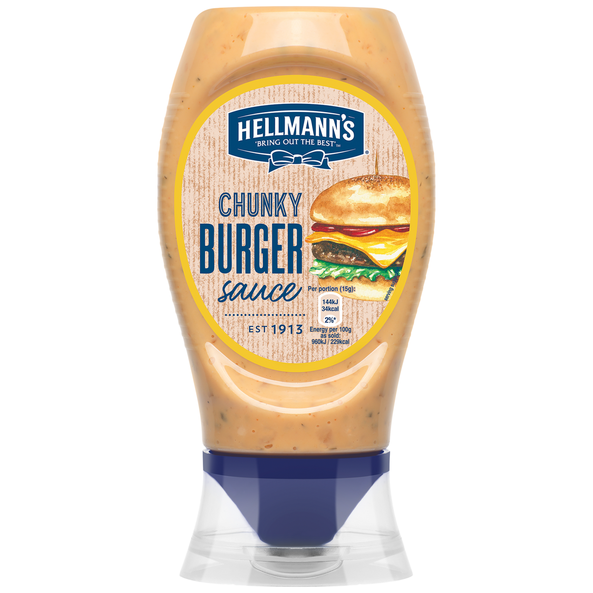 Hellmann's Chunky Burger Sauce 250ML (Case of 8)