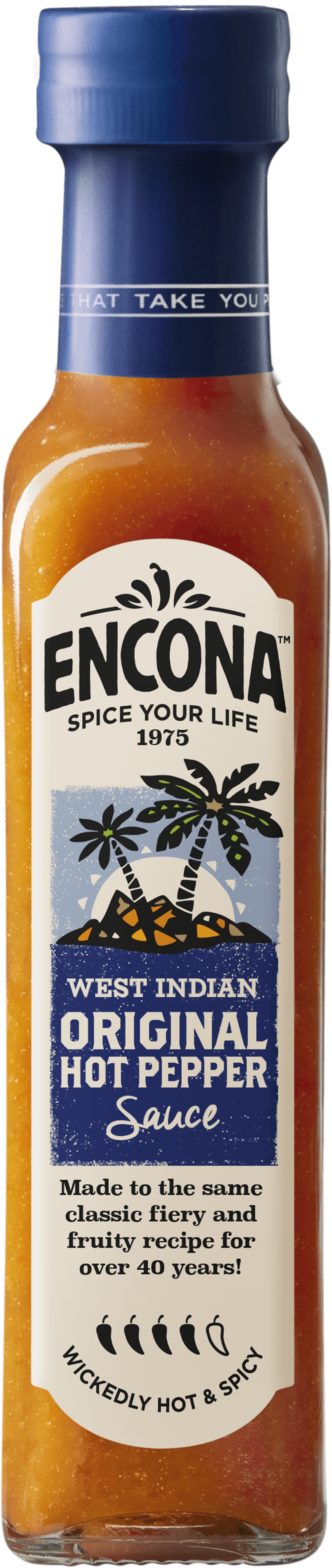 Encona West Indian Hot Pepper Sauce Original 142ML (Case of 6)