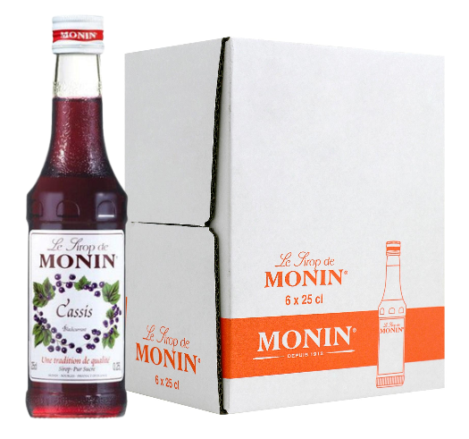 Monin Blackcurrant Syrup 25Cl (Case 6)