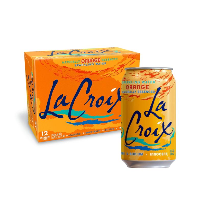 La Croix Orange Sparkling Water 12fl.Oz (355ml) (Case of 12)