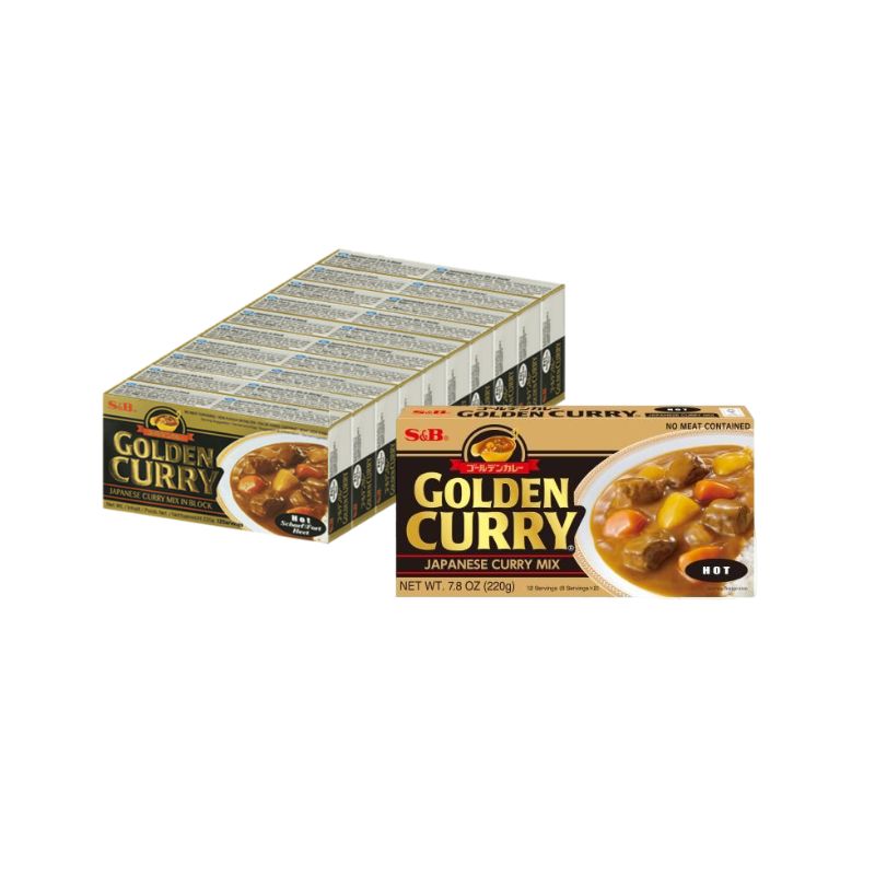 S&B Golden Curry Hot 220G (Case of 20)