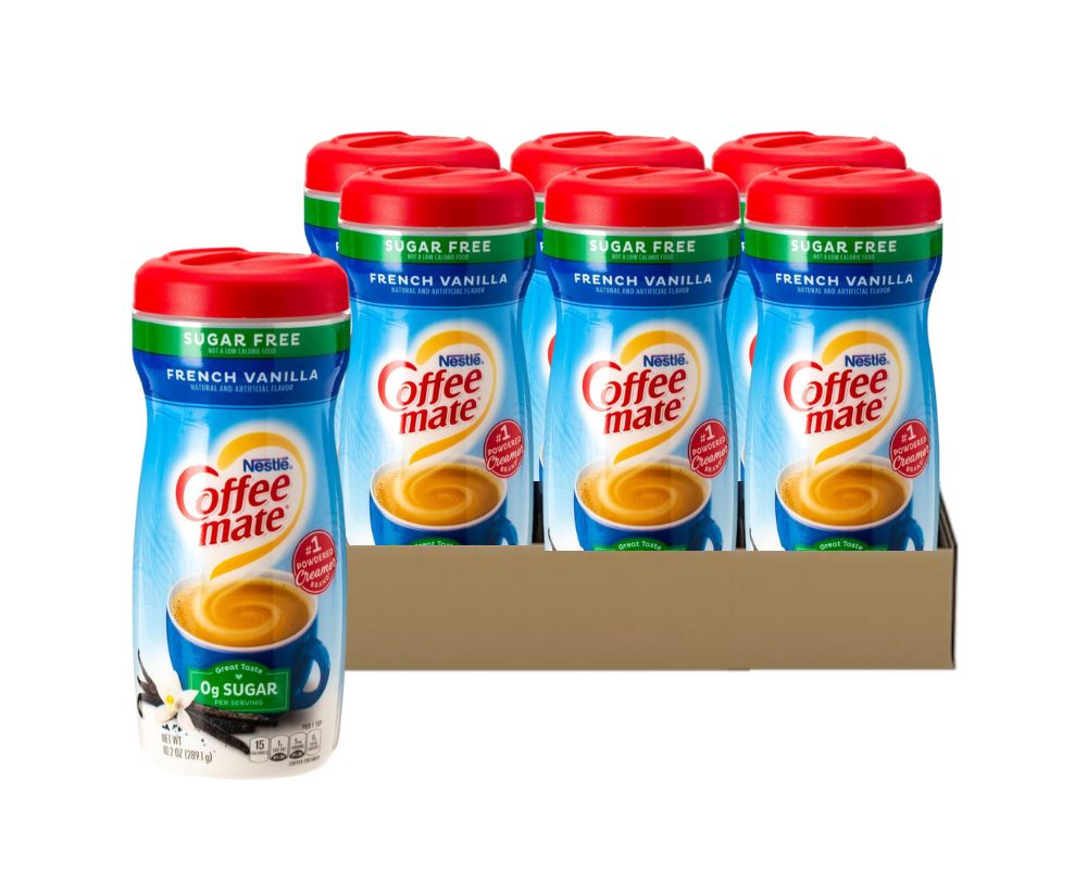 Coffee-Mate French Vanilla Sugar Free 10.2Oz (Case of 6)