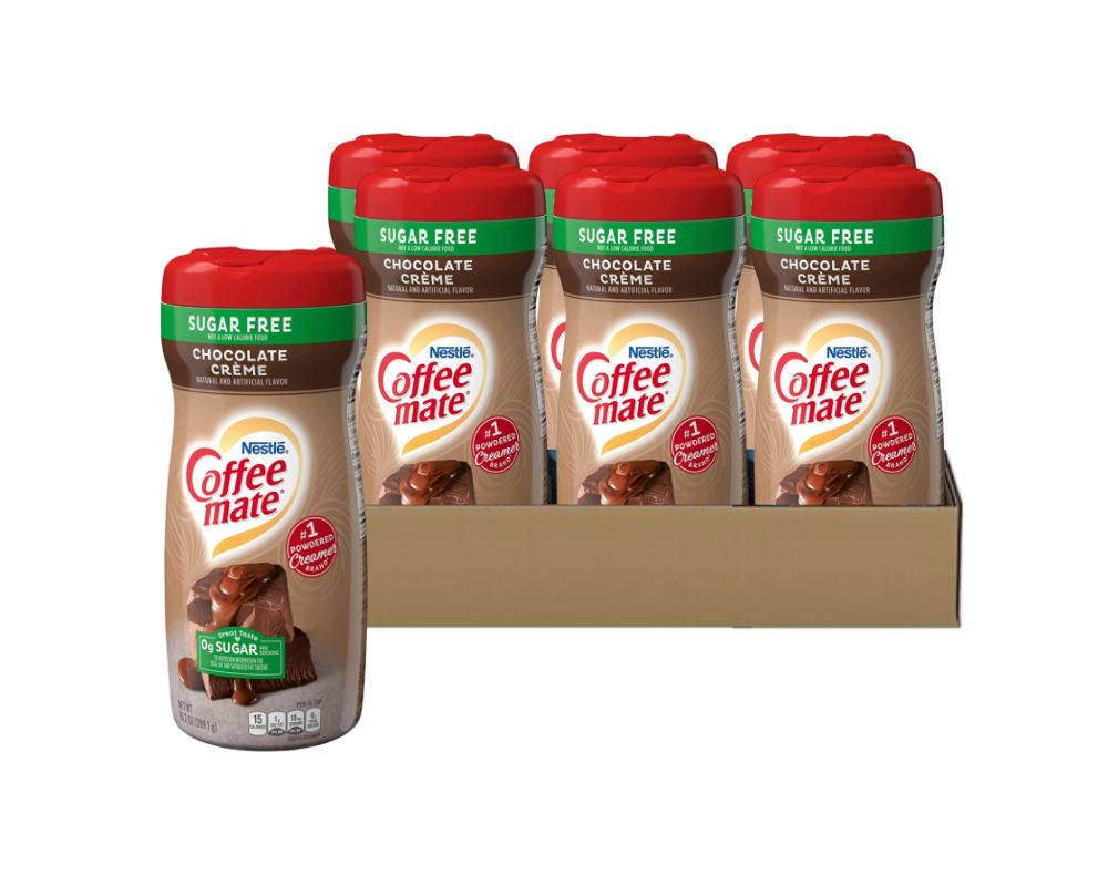 Coffee-Mate Creamy Chocolate Sugar Free 10.2Oz (Case of 6)