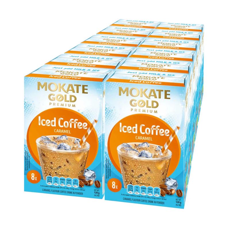 Mokate Iced Coffee Caramel 8 X 15G (Case of 12)